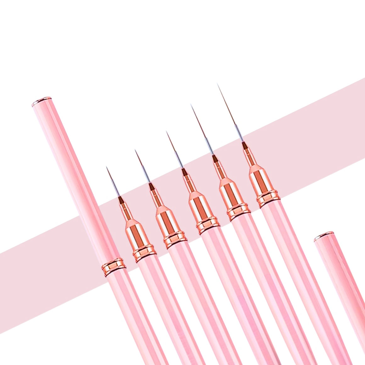 Bubble Gum Pink Liner Brush Combo