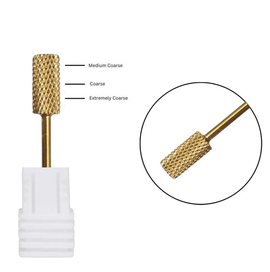 Gold Large Barrel Nail Drill Piece