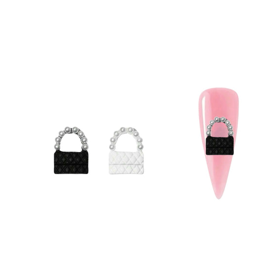 White & Black 3D Mini Handbags