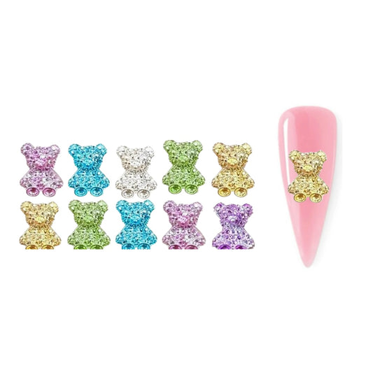 3D Rhinestone Bears