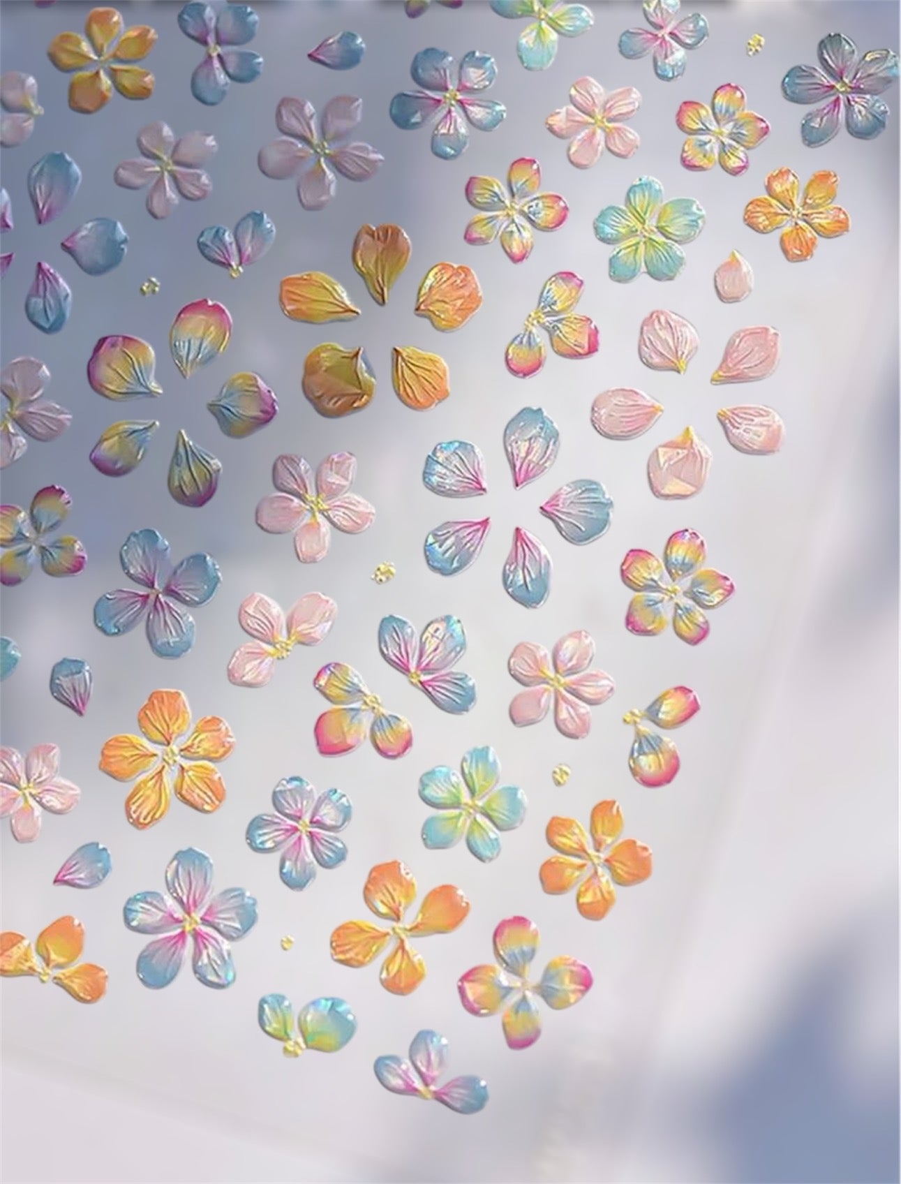 5D Jelly Flower Sticker Sheet