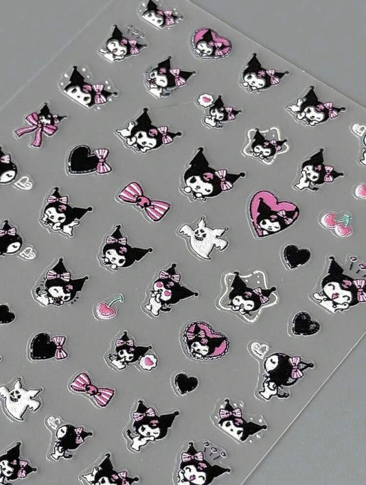 Hello Kitty Kuromi Nail Stickers