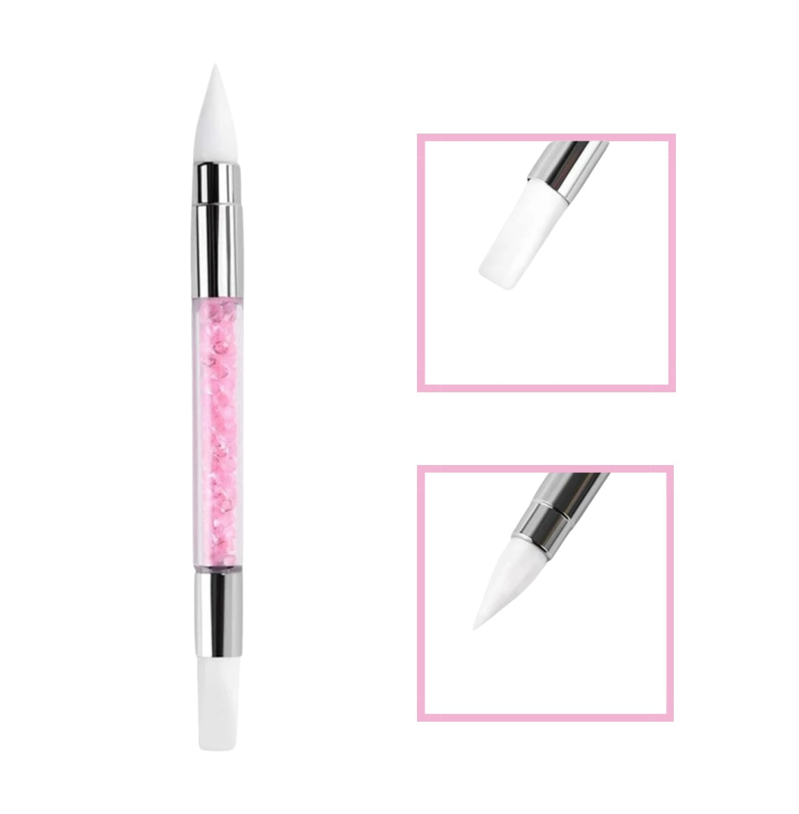 Pink Silicone Dual Carving Pen