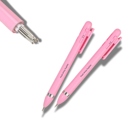 4 In 1 Pink Press Point Pen