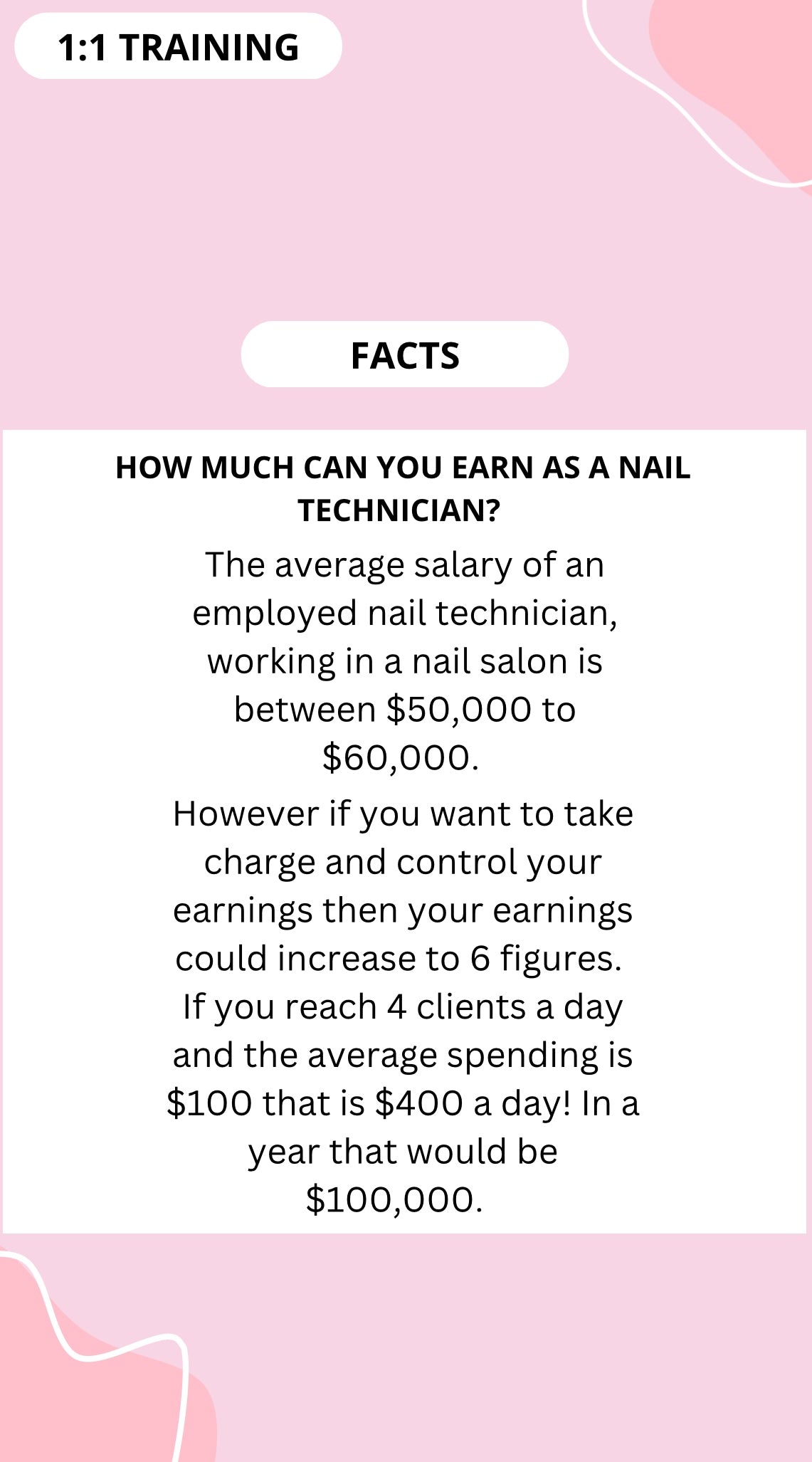 1:1 Nail Technology Training (in person)