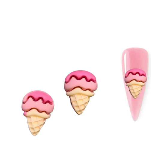 3D Strawberry Shortcake Ice Cream Cone