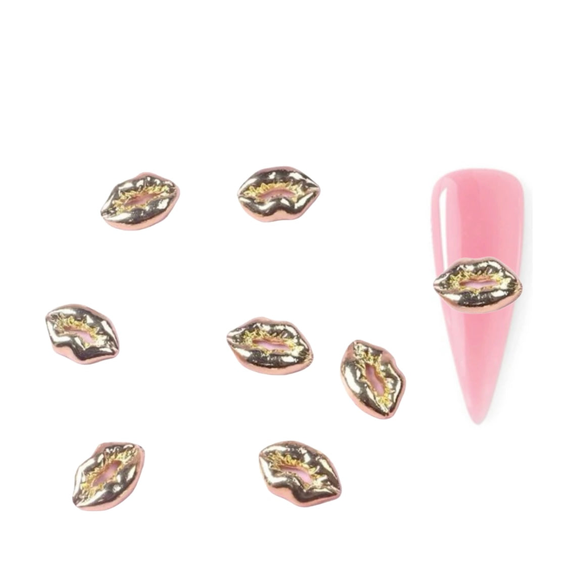 3D Lip Shaped Charms