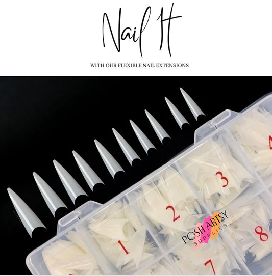 Pre Shaped Stiletto Nail Extensions