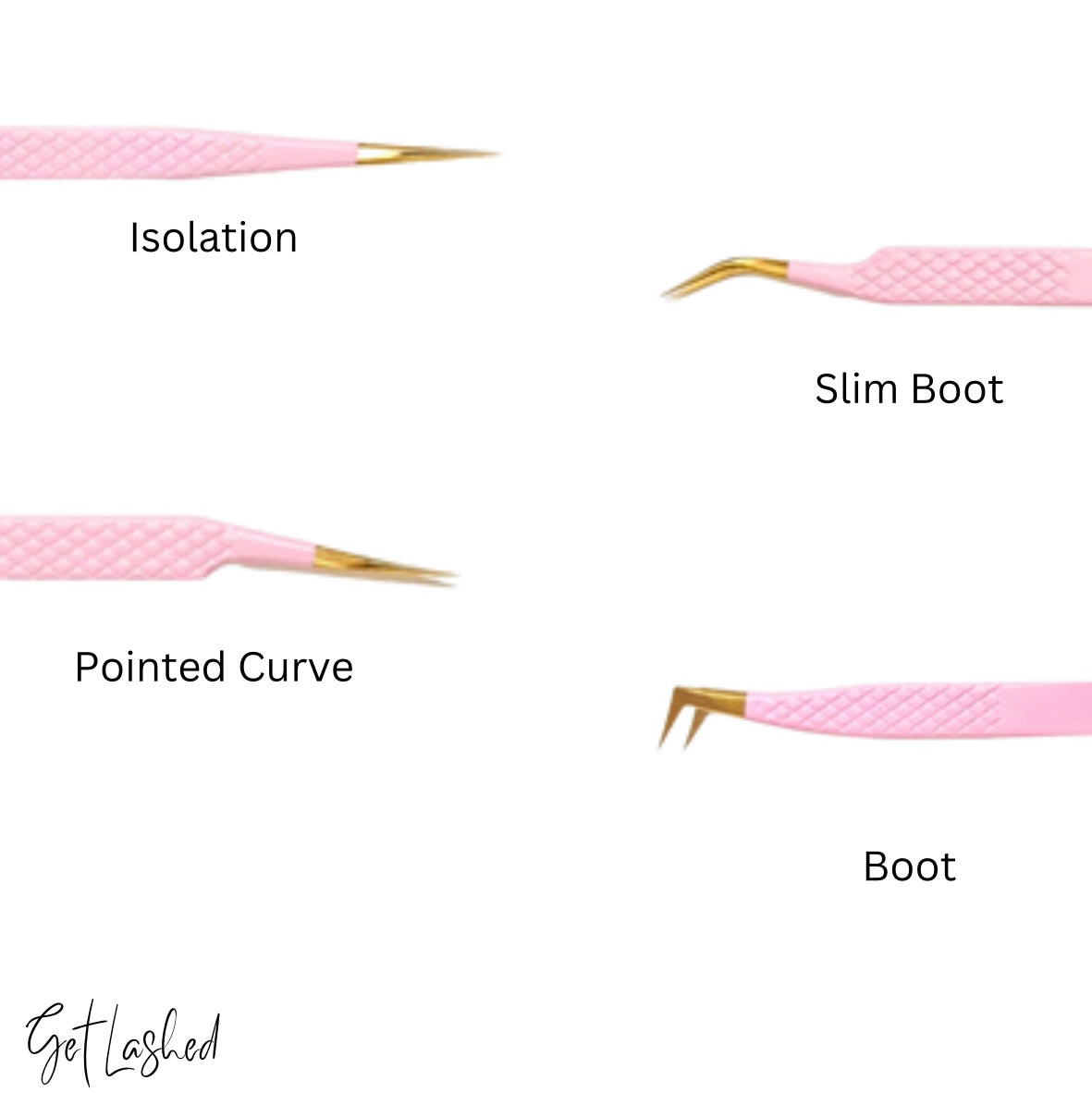 Pink Series | Eyelash Extension Tweezers