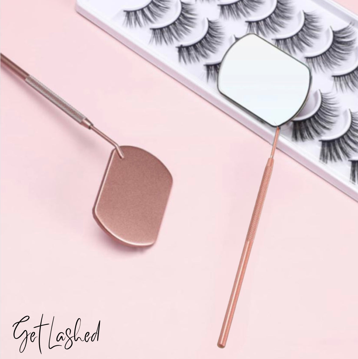 Rose Gold Eyelash Graft Mirror