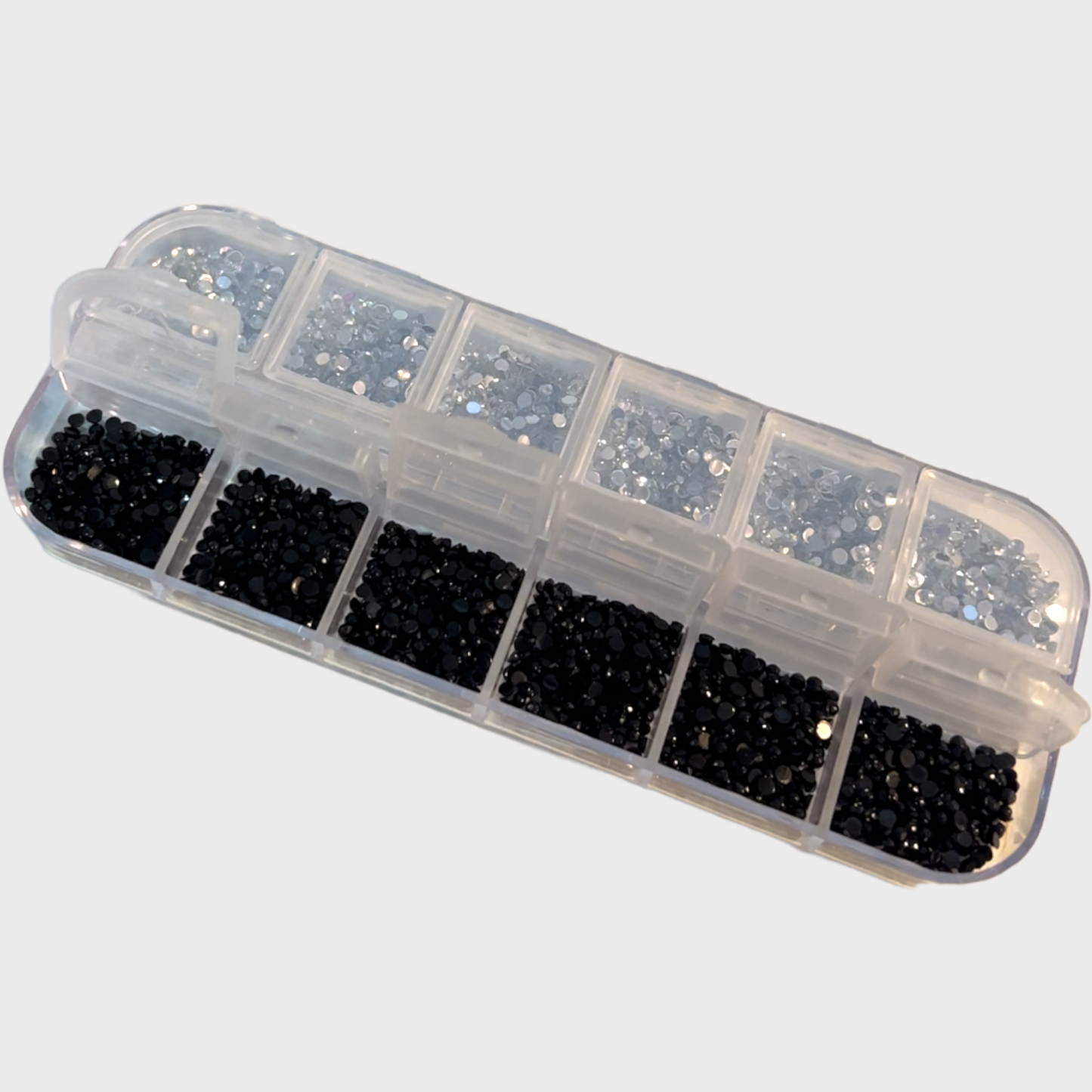 Black & Clear Rhinestone Box