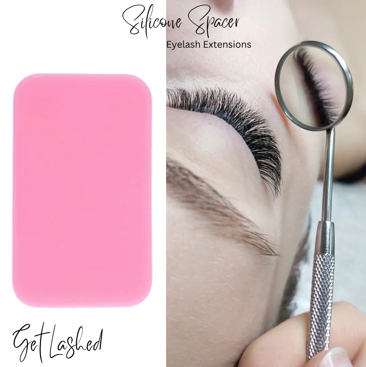 Silicone Pink Eyelash Holder Pad